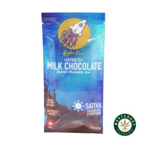 Buy Higher Fire Extracts - Shatter Chocolate Bar - Milk Chocolate 1000mg THC (Sativa) at Wccannabis Online Shop