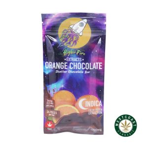 Buy Higher Fire Extracts - Shatter Chocolate Bar - Orange 1000mg THC (Indica) at Wccannabis Online Shop
