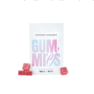 Buy Euphoria Cannabis - Cotton Candy Gummies 100mg THC at Wccannabis Online Shop