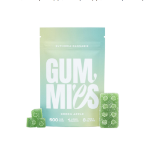 Buy Euphoria Cannabis - Green Apple THC Gummies 500mg THC at Wccannabis Online Shop