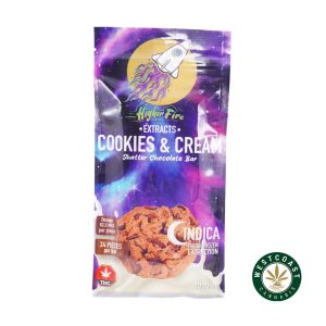 Buy Higher Fire Extracts - Shatter Chocolate Bar - Cookies & Cream 2000mg THC (Indica) at Wccannabis Online Shop