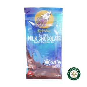 Buy Higher Fire Extracts - Shatter Chocolate Bar - Milk 1000mg THC (Sativa) at Wccannabis Online Shop