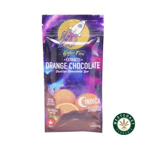 Buy Higher Fire Extracts - Shatter Chocolate Bar - Orange 2000mg THC (Indica) at Wccannabis Online Shop