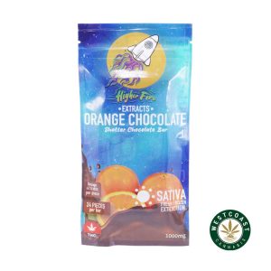 Buy Higher Fire Extracts - Shatter Chocolate Bar - Orange 1000mg THC (Sativa) at Wccannabis Online Shop