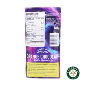 Buy Higher Fire Extracts - Shatter Chocolate Bar - Orange 2000mg THC (Indica) at Wccannabis Online Shop