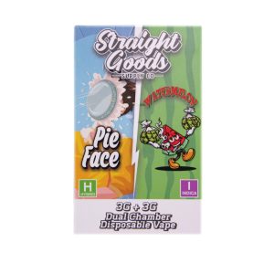 Buy Straight Goods - Dual Chamber Vape - Pie Face + Watermelon (3 Grams + 3 Grams) at Wccannabis Online Shop