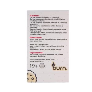 Buy Burn Extracts - Cookie Dough 3ML Mega Sized at Wccannabis Online Shop