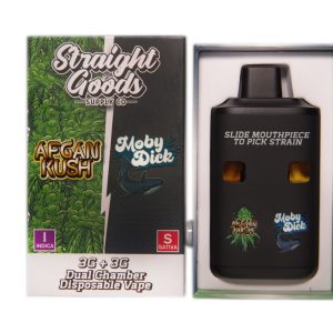 Buy Straight Goods - Dual Chamber Vape - Afghan Kush + Moby Dick (3 Grams + 3 Grams) at Wccannabis Online Shop