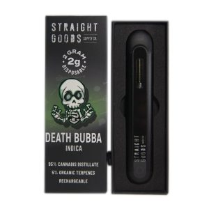 Buy Straight Goods - Death Bubba 2G Disposable Pen (Indica) at Wccannabis Online Shop