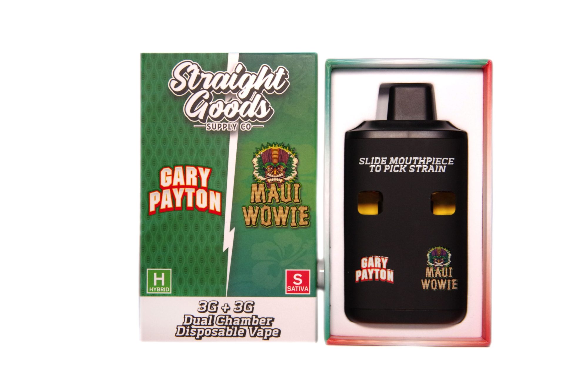 Buy Straight Goods - Dual Chamber Vape - Gary Payton + Maui Wowie (3 Grams + 3 Grams) at Wccannabis Online Shop