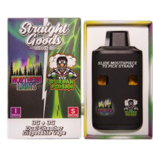 Buy Straight Goods - Dual Chamber Vape - Northern Lights + Durban Poison (3 Grams + 3 Grams) at Wccannabis Online Shop