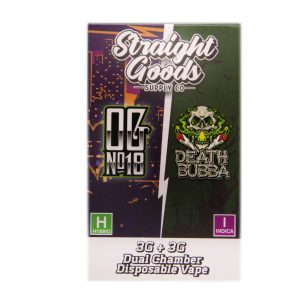 Buy Straight Goods - Dual Chamber Vape - OG #18 + Death Bubba (3 Grams + 3 Grams) at Wccannabis Online Shop