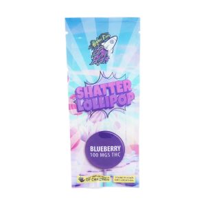 Buy Higher Fire Extracts - Shatter Lollipop - Blueberry 100MG THC at Wccannabis Online Shop