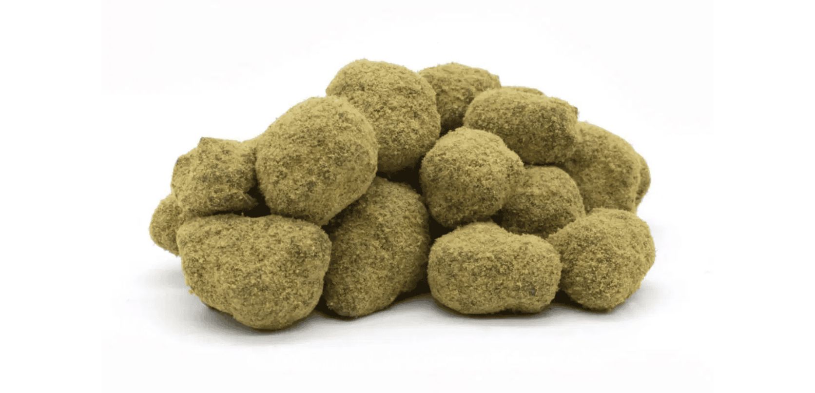 Moon Rocks are a super strong team of THC. They're made by covering cannabis buds with hash oil and then rolling them in kief. 