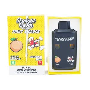 Buy Straight Goods - Dual Chamber Vape - Peach + Crescendo (3 Grams + 3 Grams) at Wccannabis Online Shop