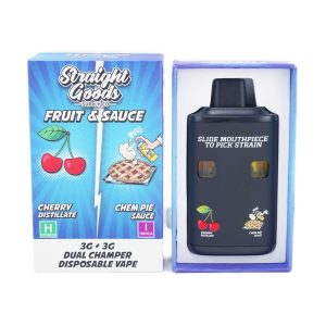 Buy Straight Goods - Dual Chamber Vape - Cherry + Chem Pie (3 Grams + 3 Grams) at Wccannabis Online Shop