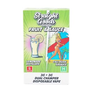 Buy Straight Goods - Dual Chamber Vape - Lemonade + Cali Kush (3 Grams + 3 Grams) at Wccannabis Online Shop