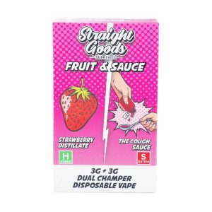 Buy Straight Goods - Dual Chamber Vape - Strawberry + The Cough (3 Grams + 3 Grams) at Wccannabis Online Shop