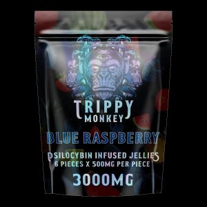 Buy Trippy Monkey – Psilocybin Jellies – 3000mg – Blue Raspberry at Wccannabis Online Shop