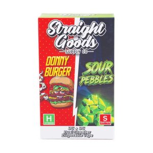 Buy Straight Goods - Dual Chamber Vape - Donny Burger+ Sour Pebbles (3 Grams + 3 Grams) at Wccannabis Online Shop
