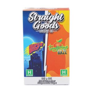 Buy Straight Goods - Dual Chamber Vape - Super Boof + Tangerine Haze (3 Grams + 3 Grams) at Wccannabis Online Shop